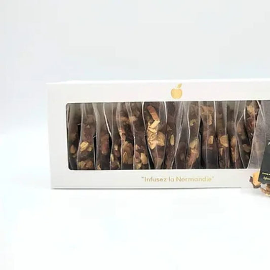 Coffret 20 sachets infusettes - Infusion pomme poire caramel Calvados