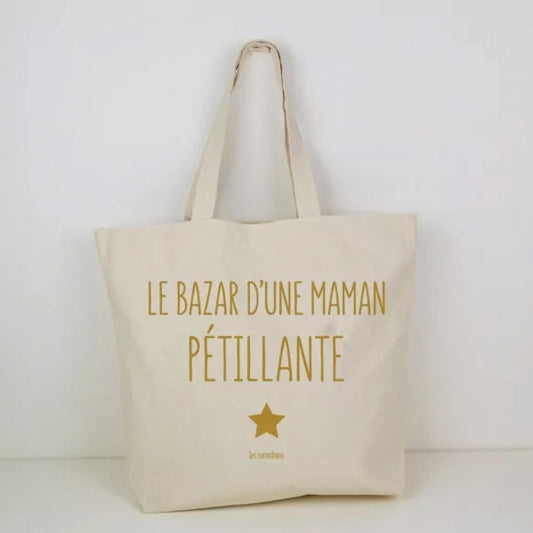 Sac cabas - Bazar d'une maman pétillante