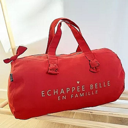 Sac polochon tangerine - Echappée belle en famille