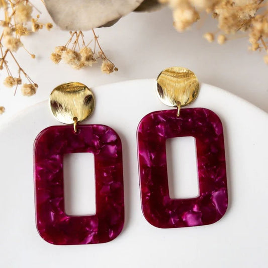 Boucles d'oreilles - Gabrielle - Framboise