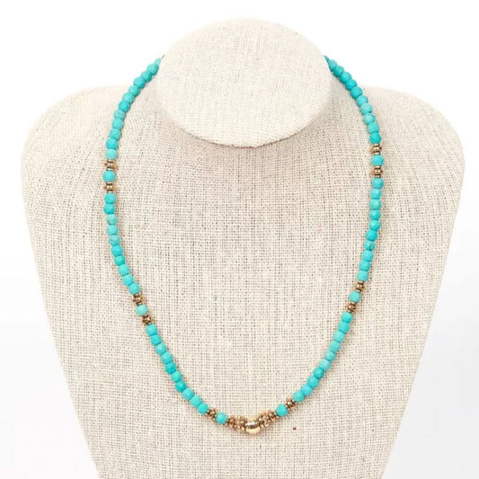 Collier - pierres naturelles Turquoise - Dhaalu