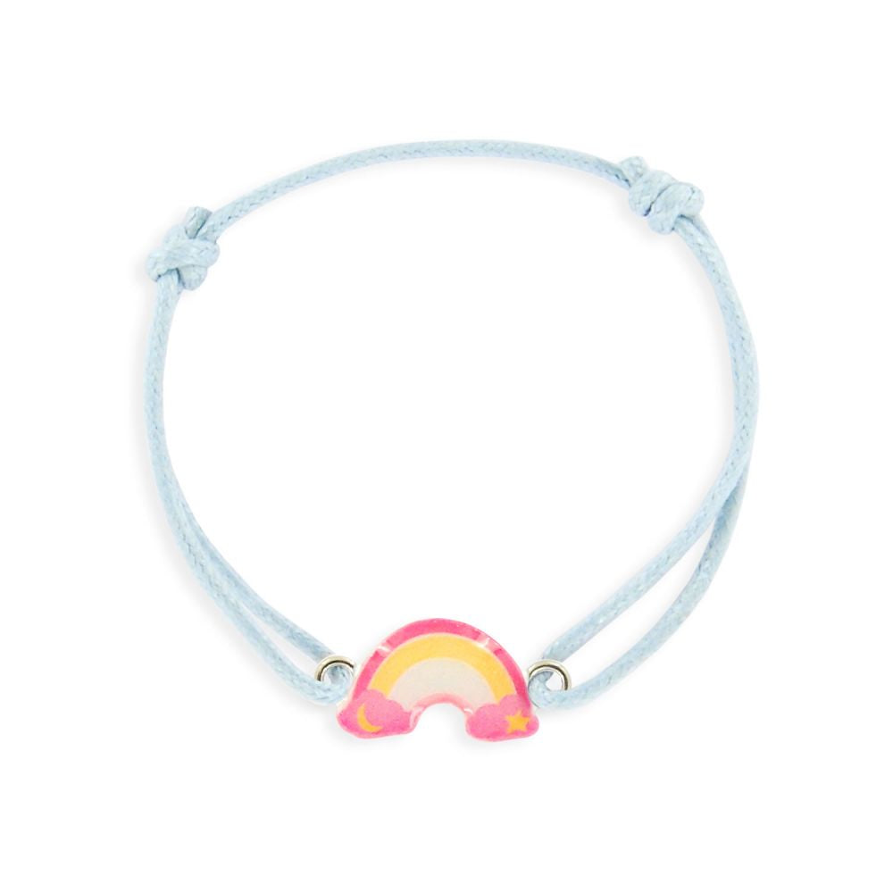 Bracelet enfant cordon - arc-en-ciel