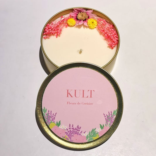 Bougie florale Kult - Fleurs de cerisier