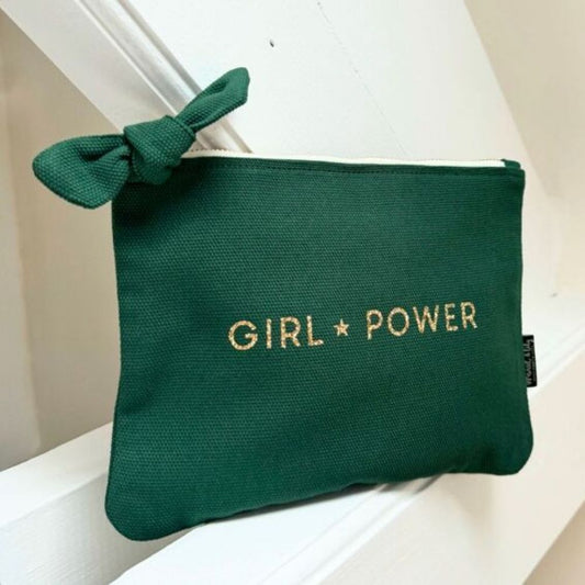 Pochette - vert anglais - Girl power