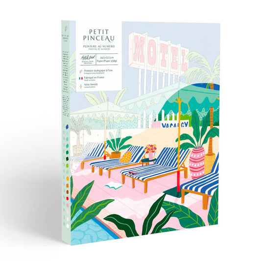 Coffret peinture au numéro - The Motel Pool par Jessica Smith